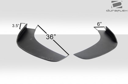 Duraflex Universal Fiberglass 2pc Front Splitters